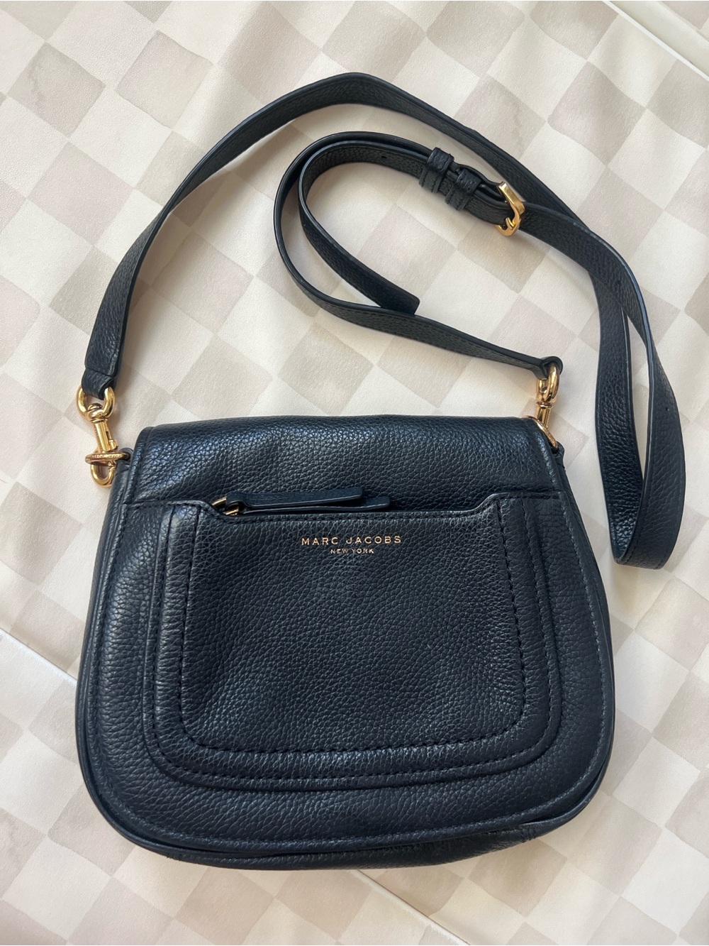 Marc Jacobs Black Leather Crossbody Bag